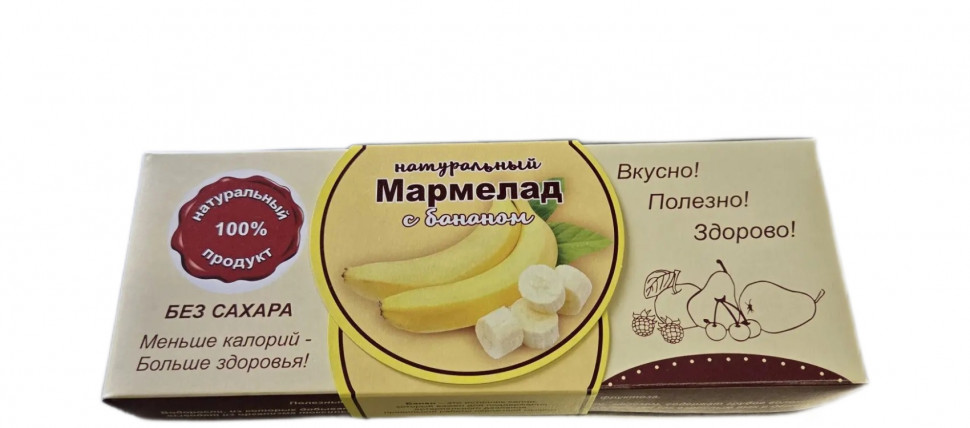  Мармелад натуральный "Банан" 140г  в Выборге