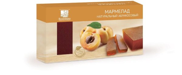 №2 Мармелад пластовый 210г абрикосовый  в Выборге